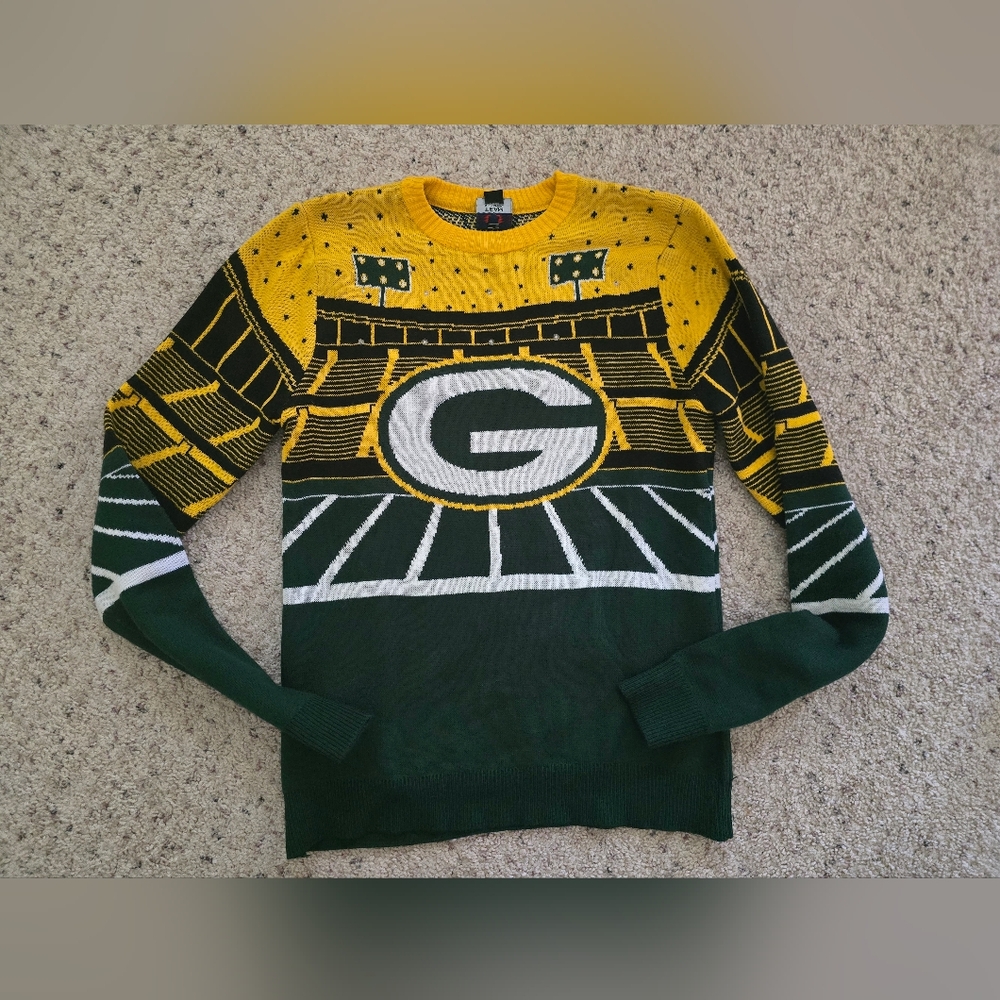 NFL Green and Yellow Crewneck Sweater